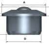 hd_807_and_808 ball transfer unit side view diagram