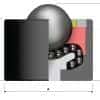 hevi-load_0 ball transfer unit side view diagram
