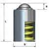 spring loaded ball transfer unit with plain body