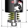 6025-5 ball transfer unit side view diagram