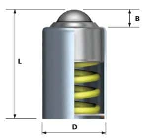 spring_loaded_plain_body ball transfer unit dimensions